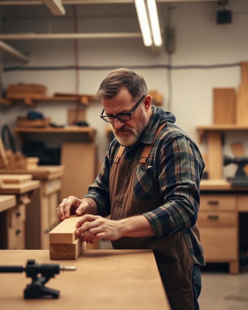 Minted Millworks craftsman at work