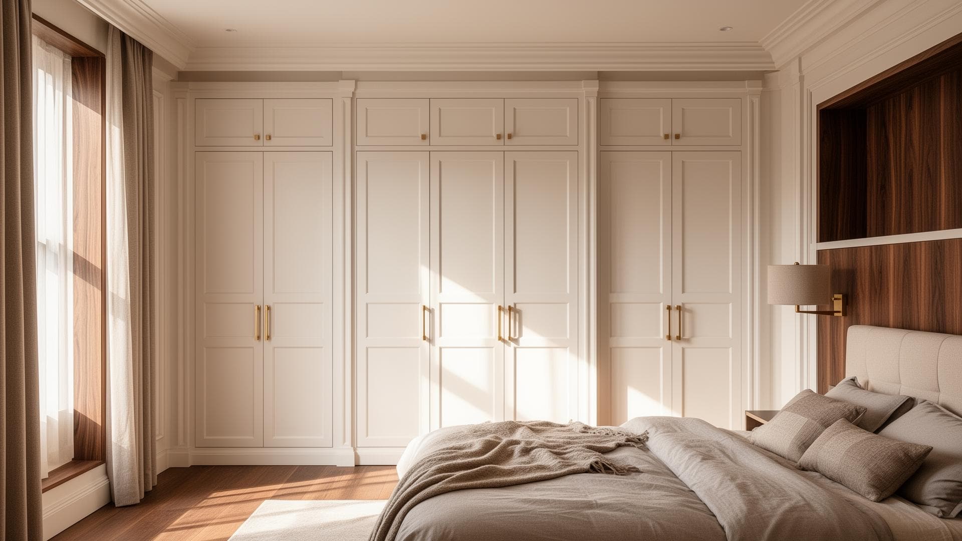 Custom luxury built-in wardrobes by Minted Millworks