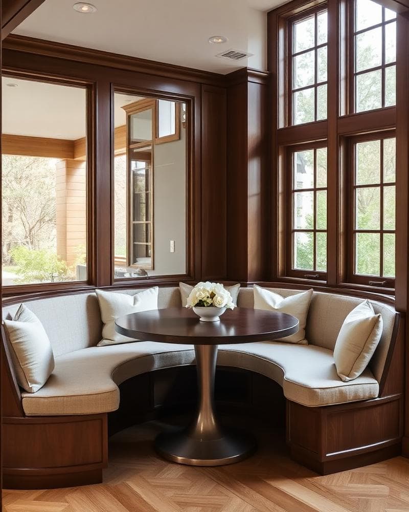 Narberth breakfast nook banquette